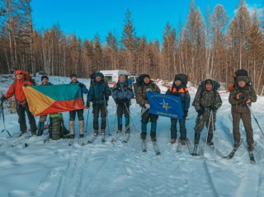 Спасатели  «Забайкалпожспас» прошли лыжную тренировку в Малханском хребте 